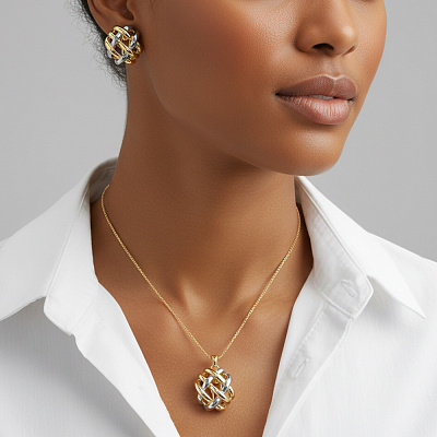 Комплект колье+серьги Fiore Luna SG205896E-001 G  Fiore Luna  SG205896E-001 G 