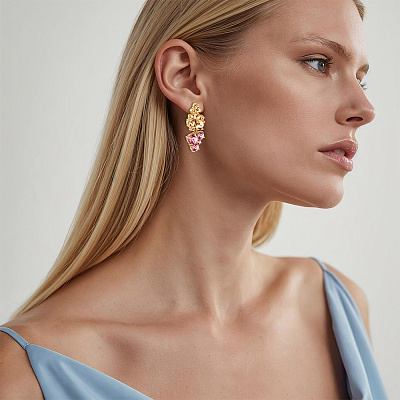 Серьги MARIGOLD SG ROSE  Dyrberg Kern  480170 