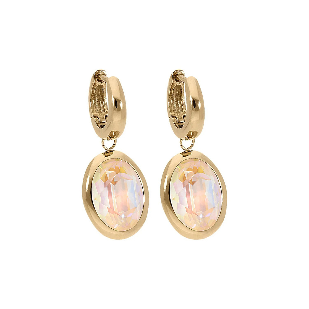 Qudo Серьги Creole TIVOLA small G ivory cream delite Qudo 310699 BW/G Арт.: 310699 BW/G