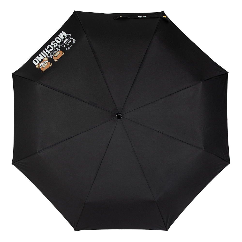 Moschino Зонт складной Moschino 8061-OCA Scribble bears Black  product-3513 Арт.: product-3513