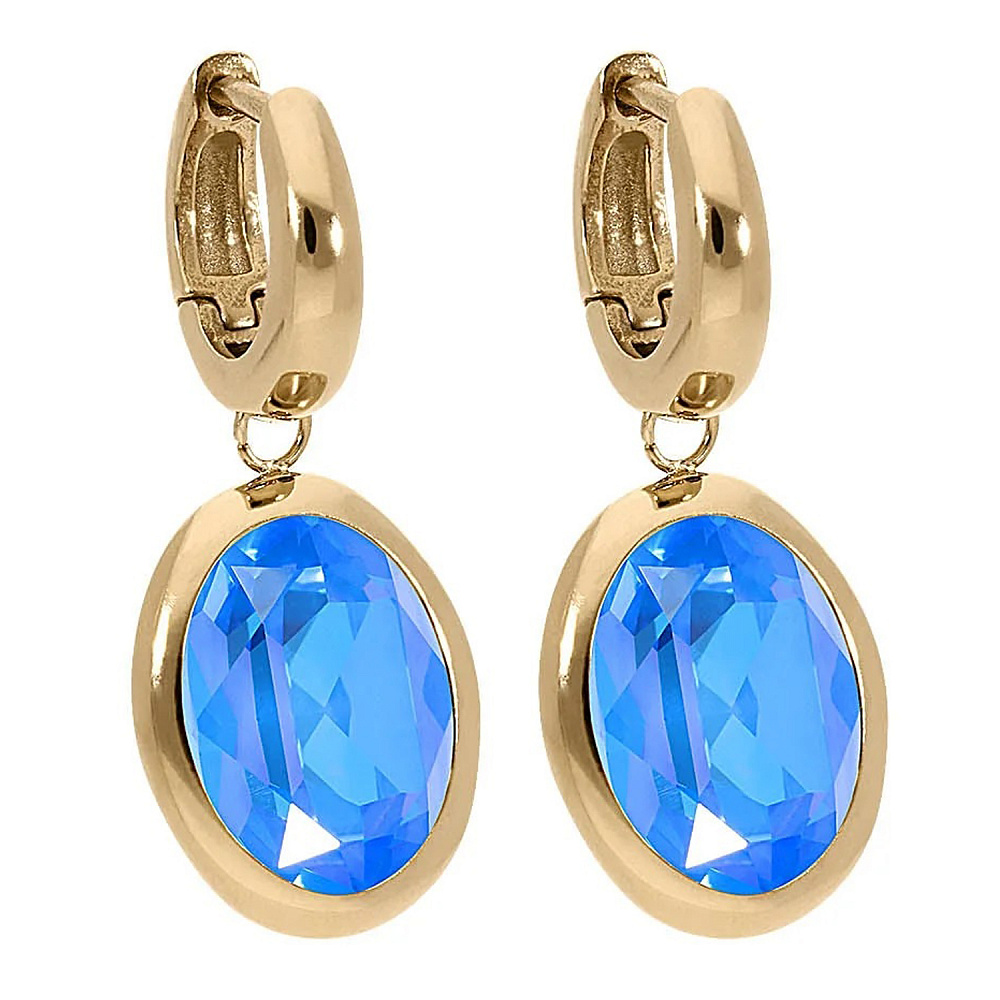 Qudo Серьги Creole TIVOLA small G royal blue delite Qudo 310687 BL/G Арт.: 310687 BL/G