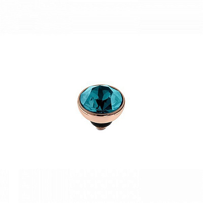 Шарм Bottone Blue Zircon 8 мм Qudo 680114 BL/RG  Qudo  680114 BL/RG 