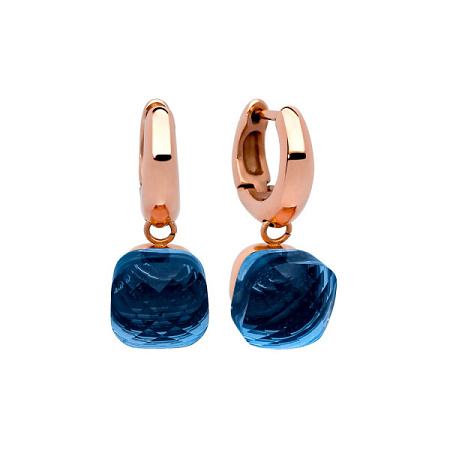 Qudo Серьги Firenze dark blue Qudo *300197 BL/RG Арт.: *300197 BL/RG