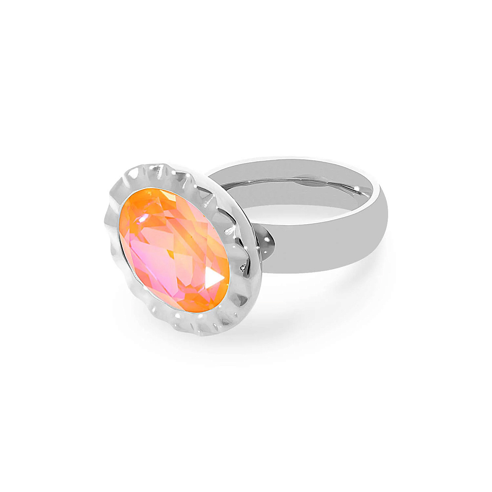 Qudo Кольцо TIVOLA UNICA big (S/P) Crystal orange ignite 60 Qudo 688423 Арт.: 688423