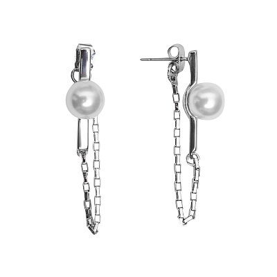 Серьги White Pearl *A2103PE-E03.1 BW/S 