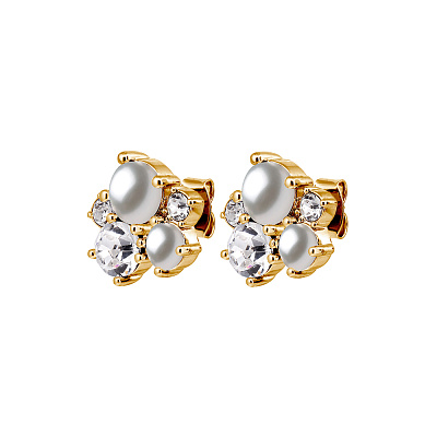 Серьги MINNIE SG CRYSTAL / WHITE PEARL Dyrberg Kern 480161 480161 