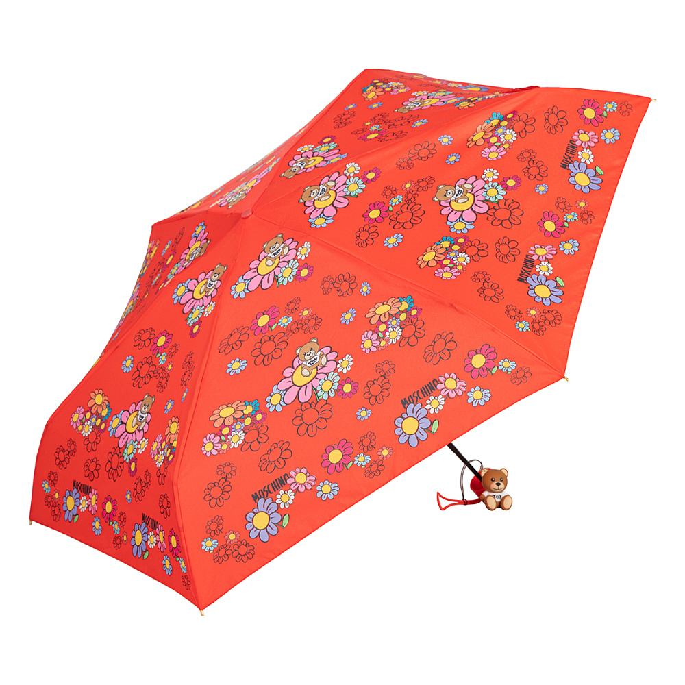 Moschino Зонт складной Moschino 8445-superminiC Floreal Red  product-3444 Арт.: product-3444