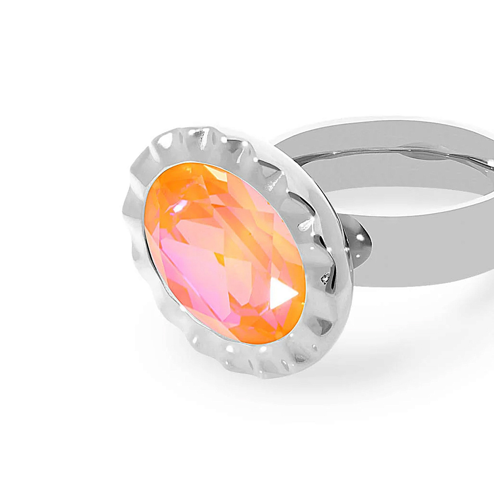 Qudo Кольцо TIVOLA UNICA big (S/P) Crystal orange ignite 56 Qudo 688421 Арт.: 688421
