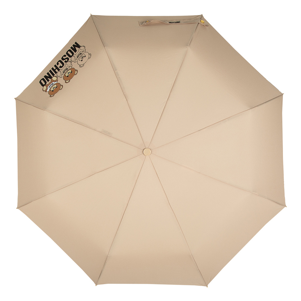 Moschino Зонт складной Moschino 8061-OCD Scribble bear Dark beige  product-3514 Арт.: product-3514