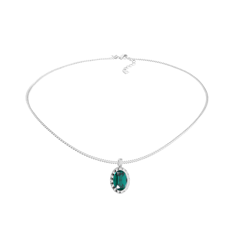Qudo Колье TIVOLA UNICA big (S/P) Emerald 3cm Qudo 420548 Арт.: 420548