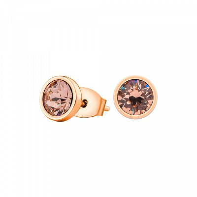 Пусеты Light Peach Fiore Luna SWE297 LP RG  Fiore Luna  SWE297 LP RG 