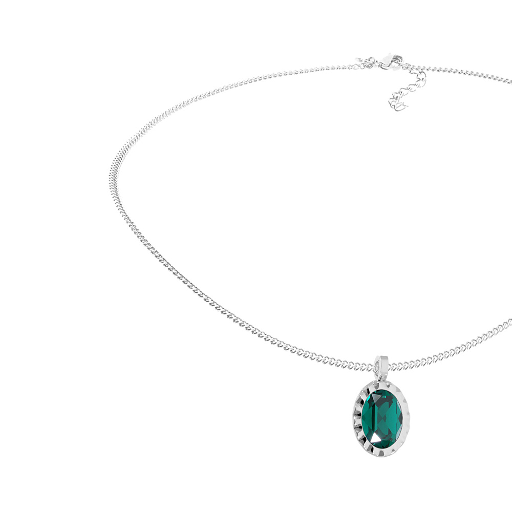 Qudo Колье TIVOLA UNICA big (S/P) Emerald 3cm Qudo 420548 Арт.: 420548