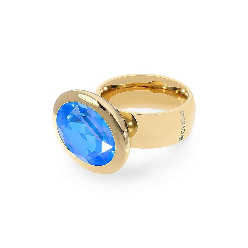 Qudo Кольцо TIVOLA big G royal blue delite 17.8 мм Qudo 651749/17.8 BL/G Арт.: 651749/17.8 BL/G