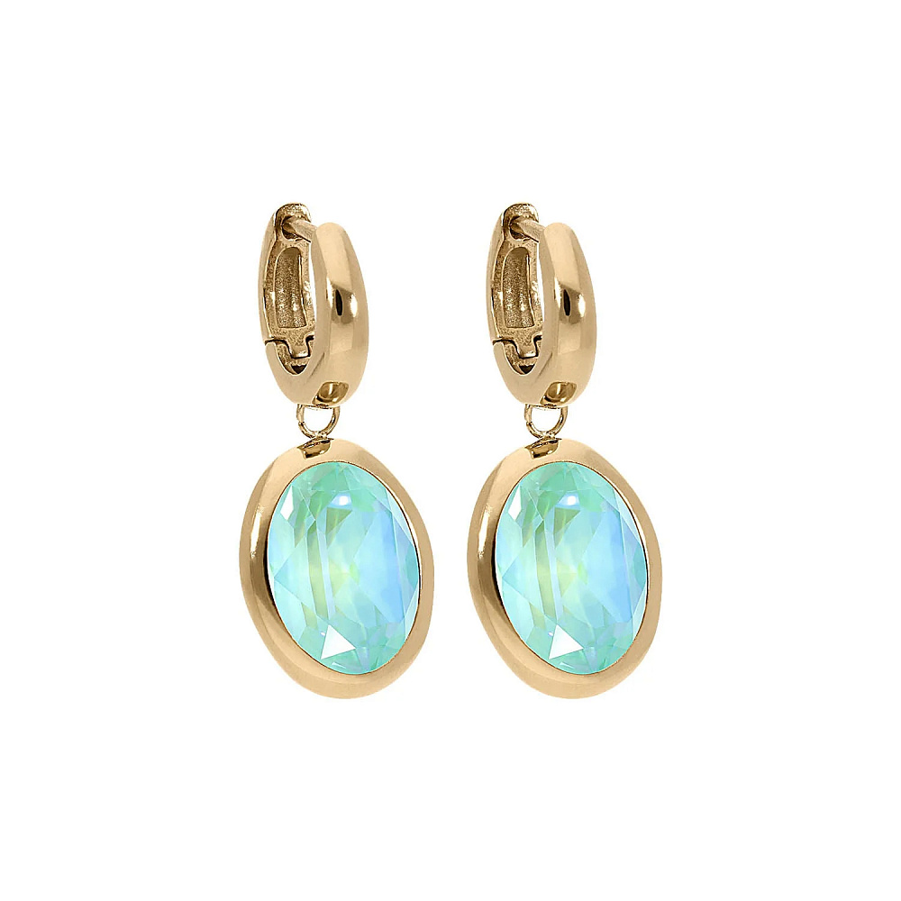 Qudo Серьги Creole TIVOLA small (G/P) Silky sage delite Qudo 310693 BL/G Арт.: 310693 BL/G