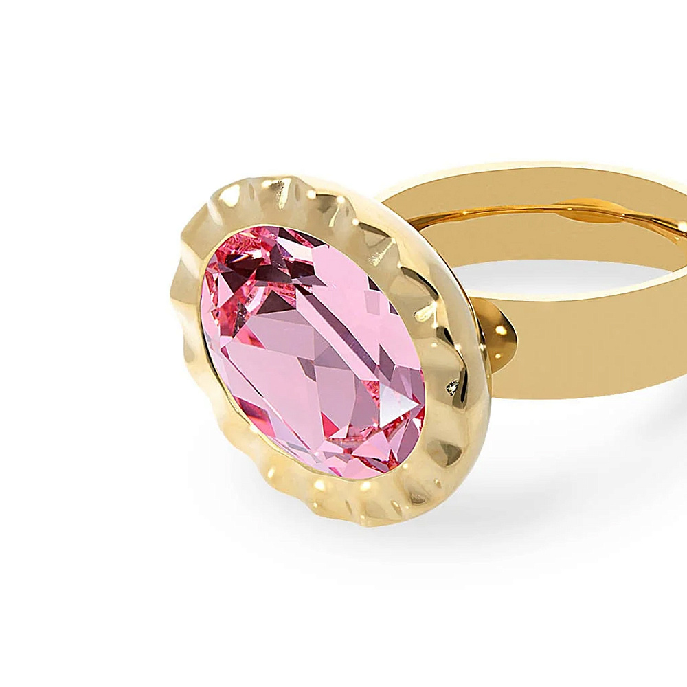 Qudo Кольцо TIVOLA UNICA big (G/P) Light rose 60 Qudo 686650 Арт.: 686650