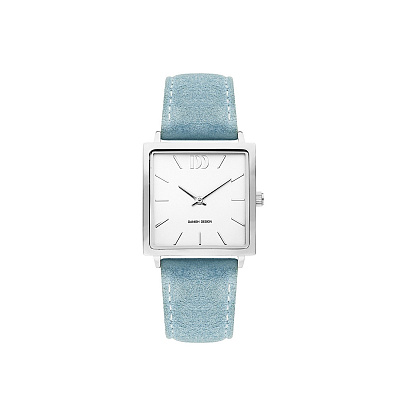 Часы MIAMI Silver Light Blue Suede Danish Design IV24Q1248 *IV24Q1248 