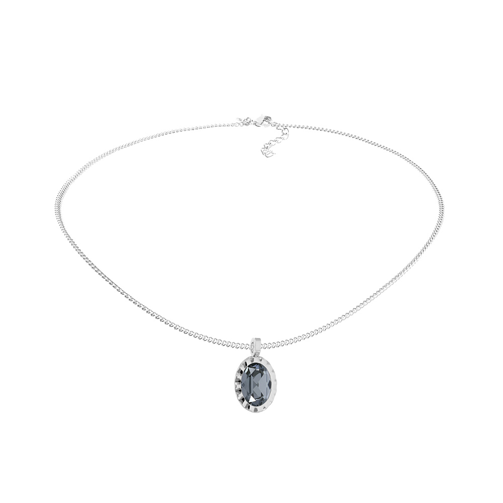 Qudo Колье TIVOLA UNICA big (S/P) Silver night 3cm Qudo 420614 Арт.: 420614
