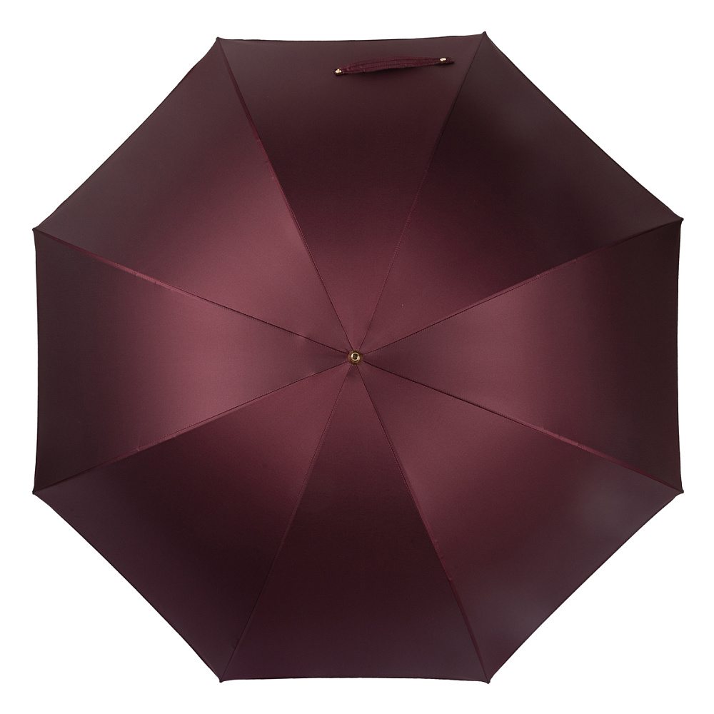 Pasotti Зонт-трость Pasotti Fido Фидо Gold Oxford Dark Bordo Fodero Anello  product-3097 Арт.: product-3097