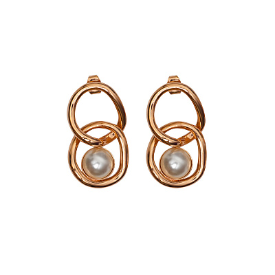 Серьги Cream Pearl A2006PE-E01.12 BR/RG 