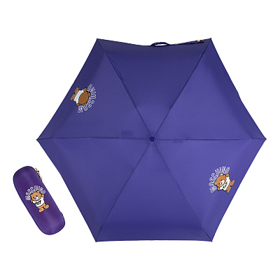 Зонт складной Moschino 8351 -superminiQ Bear back and front Violet  product-3531  Moschino  product-3531 