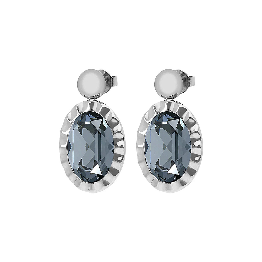 Qudo Серьги TIVOLA UNICA big (S/P) Silver night 2,65cm Qudo 332114 Арт.: 332114