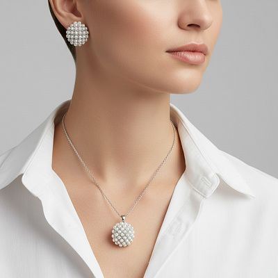 Комплект колье+серьги Fiore Luna SG208407E-001 S  Fiore Luna  SG208407E-001 S 