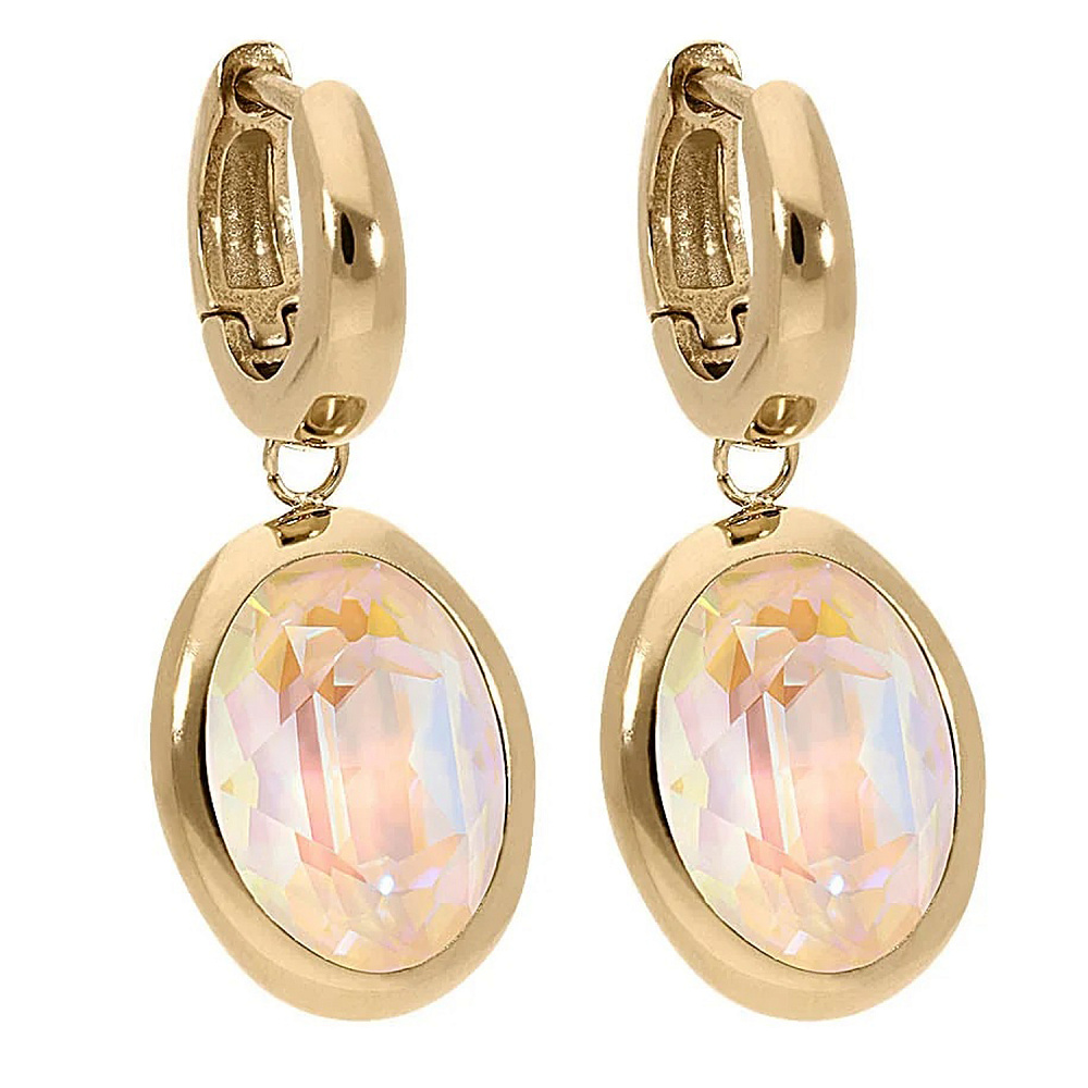 Qudo Серьги Creole TIVOLA small G ivory cream delite Qudo 310699 BW/G Арт.: 310699 BW/G