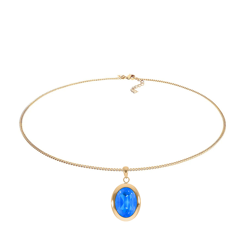 Qudo Колье TIVOLA big G royal blue delite Qudo 404684.1 BL/G Арт.: 404684.1 BL/G
