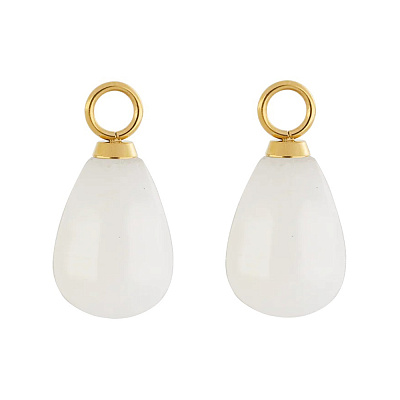 Шармы на серьги Gold-White 0050/44-1416 