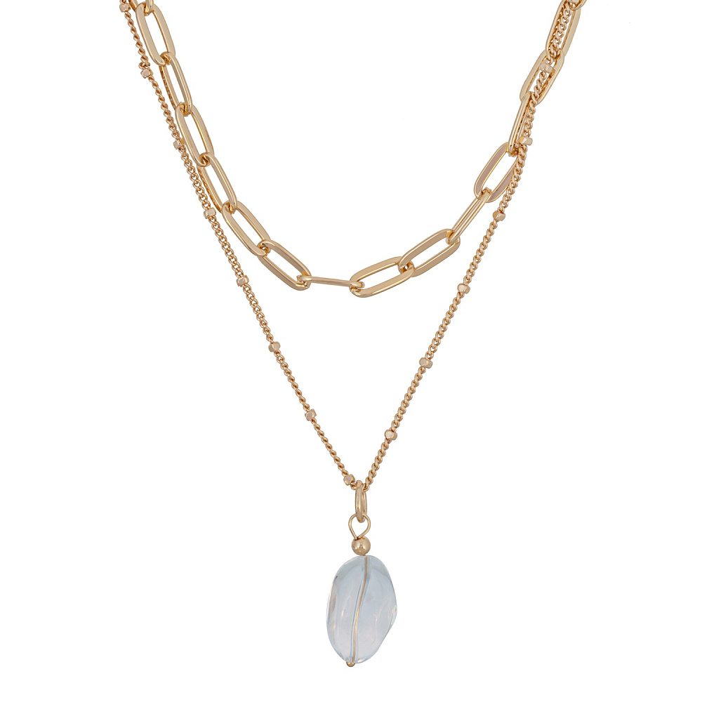 Fiore Luna Колье Crystal Drop Арт.: LN5122 BW/RG