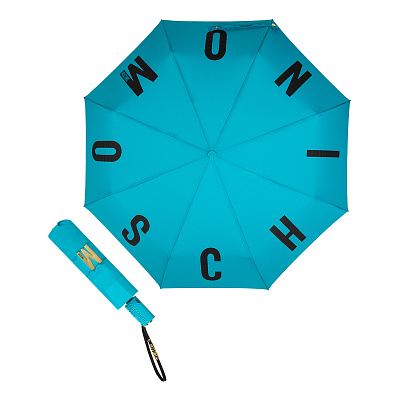 Зонт складной Moschino 8911-OCT M logo Peacock  product-3544  Moschino  product-3544 