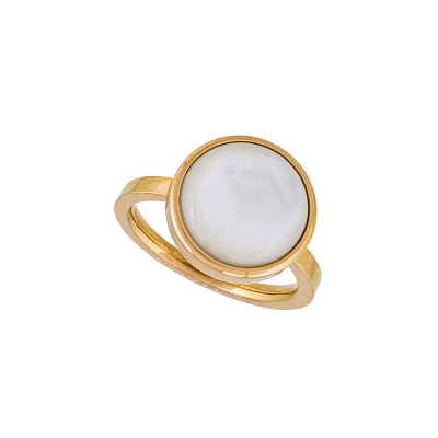 Кольцо Сфера SHELL WHITE Fiore Luna *KR02913-2/9 BW/G *KR02913-2/9 BW/G 