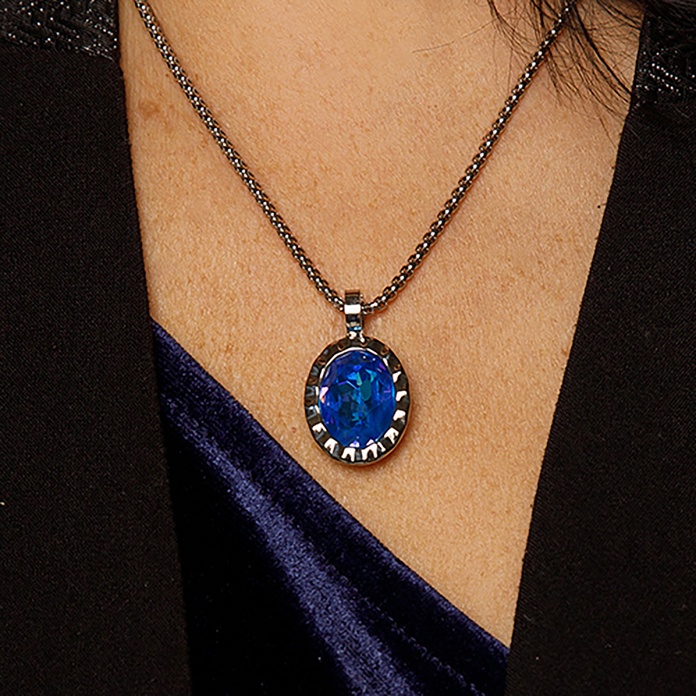 Qudo Колье TIVOLA UNICA big (S/P) Royal blue delite 3cm Qudo 420683 Арт.: 420683