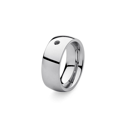 Кольцо - база Basic big silver 17.2 мм Qudo 627002 S 627002 S 