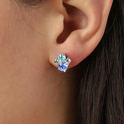 Серьги BILLIS SS LIGHT SAPPHIRE  Dyrberg Kern  460046 