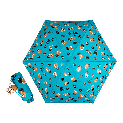 Зонт складной Moschino 8202-superminiT Pois and Bears Peacock  product-3528 product-3528 