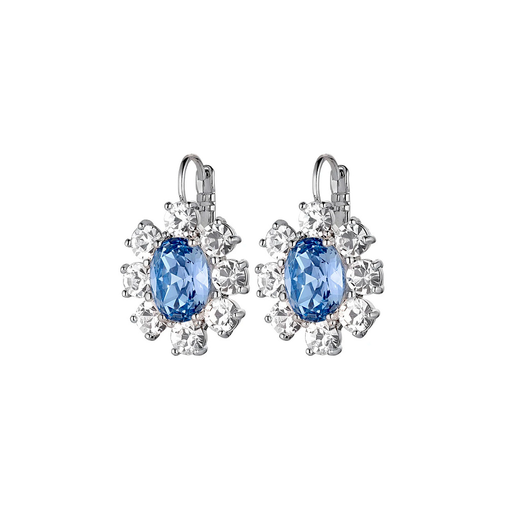 Dyrberg Kern Серьги VALENTINA SS LIGHT BLUE / CRYSTAL Арт.: *420042 S/BL