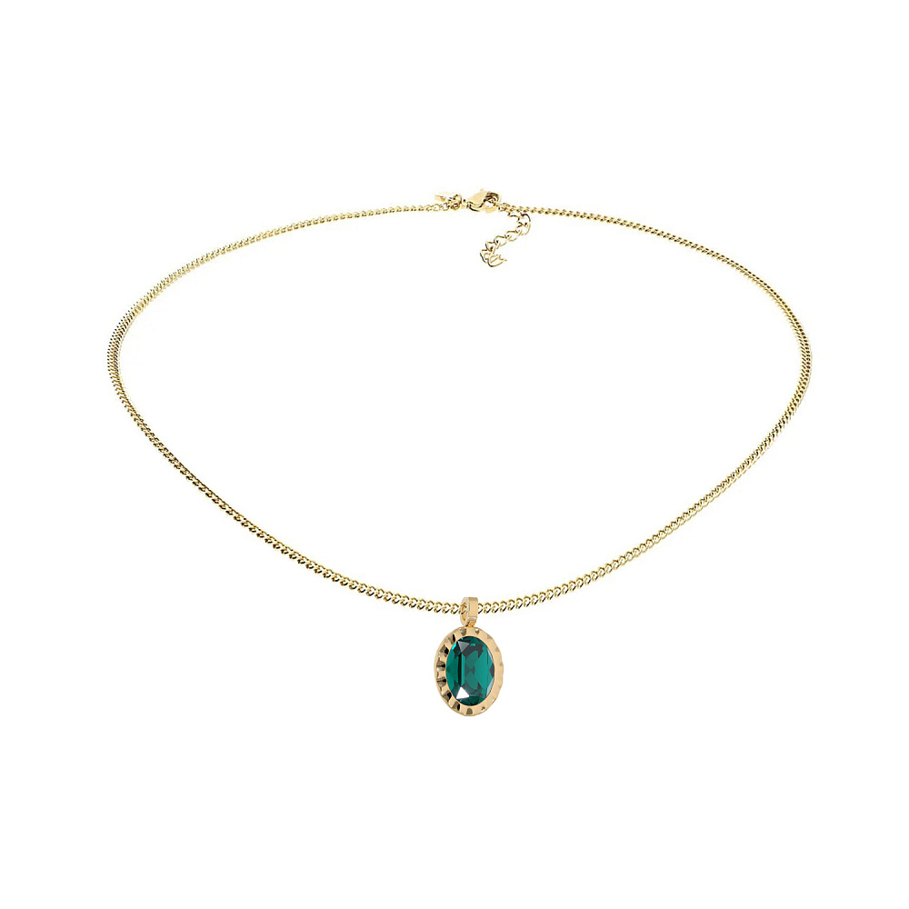 Qudo Колье TIVOLA UNICA big (G/P) Emerald 3cm Qudo 420549 Арт.: 420549