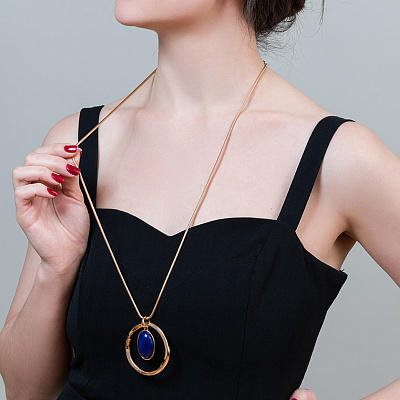 Колье NATURAL LAPIS Fiore Luna LN5133 BL/RG  Fiore Luna  LN5133 BL/RG 