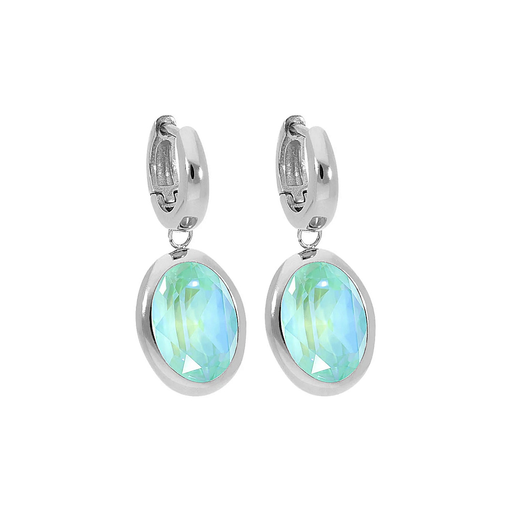Qudo Серьги Creole TIVOLA small (S/P) Silky sage delite Qudo 310692 BL/S Арт.: 310692 BL/S