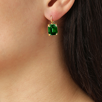 Серьги SEGIN SG EMERALD GREEN Dyrberg Kern 470100  Dyrberg Kern  470100 