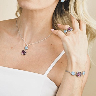 Колье METALLO E CRISTALLO  Boccadamo  XGR712I 