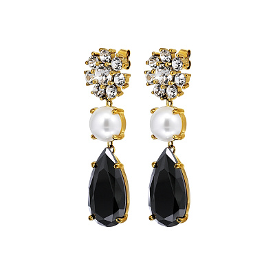 Серьги MISIA SG BLACK / CRYSTAL Dyrberg Kern 470094 470094 