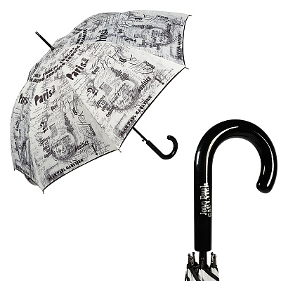 Зонт-трость Jean Paul Gaultier 1312-LA Ecritues Blanc  product-3063 product-3063 