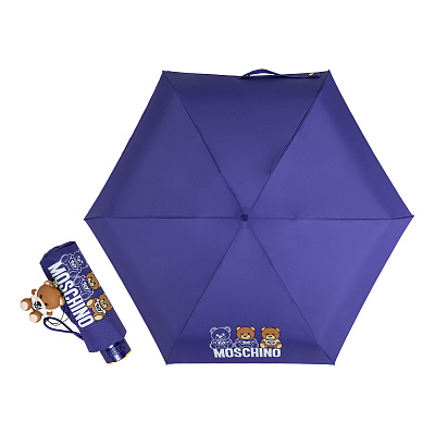 Зонт складной Moschino 8061-superminiQ Bear scribbles Violet  product-3518 product-3518 
