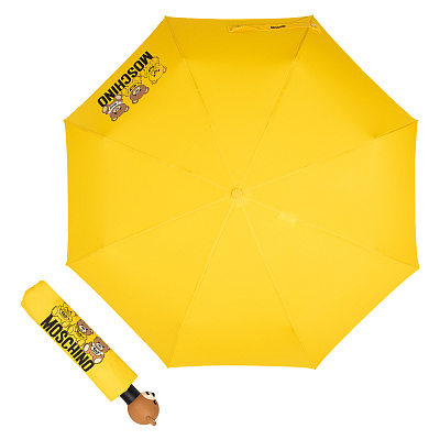 Зонт складной Moschino 8061-OCU Scribble bear Yellow  product-3516  Moschino  product-3516 