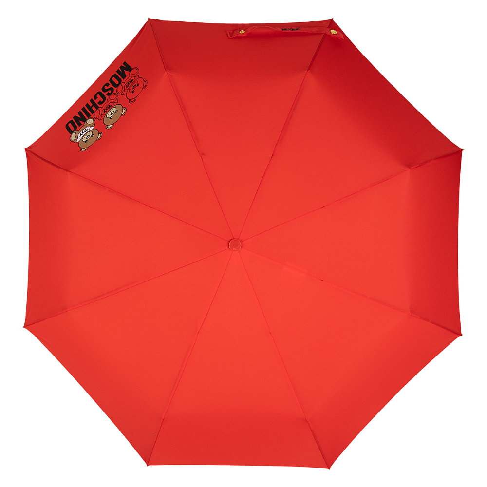 Moschino Зонт складной Moschino 8061-OCC Scribble bear Red  product-3517 Арт.: product-3517