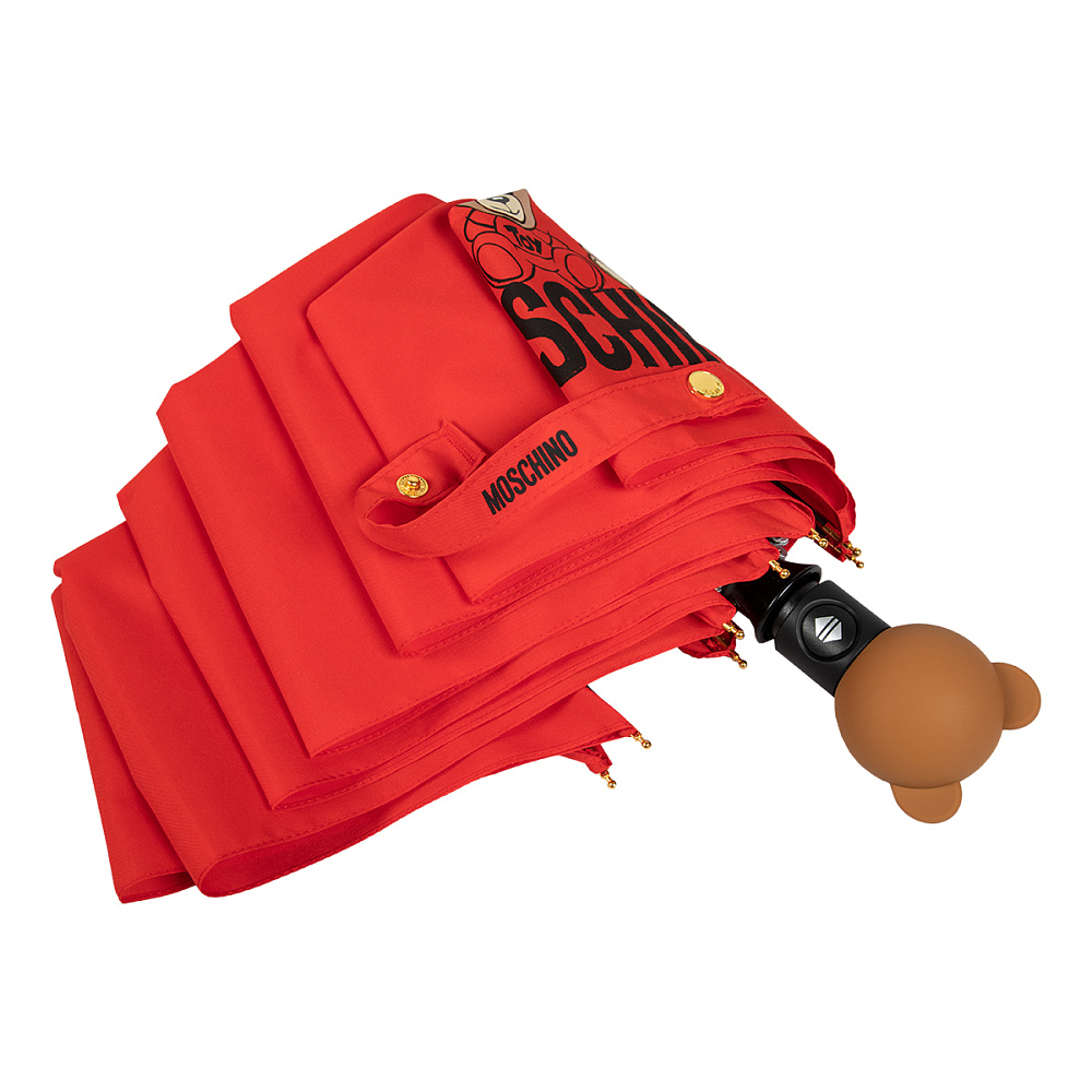 Moschino Зонт складной Moschino 8061-OCC Scribble bear Red  product-3517 Арт.: product-3517
