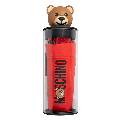 Зонт складной Moschino 8430-superminiC Bear in the tube Red  product-3441  Moschino  product-3441 