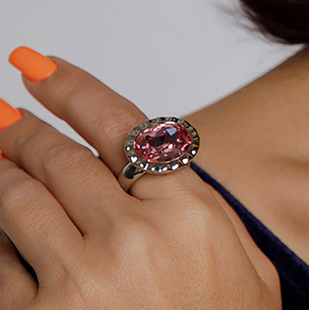 Qudo Кольцо TIVOLA UNICA big (S/P) Light rose 56 Qudo 686639 Арт.: 686639